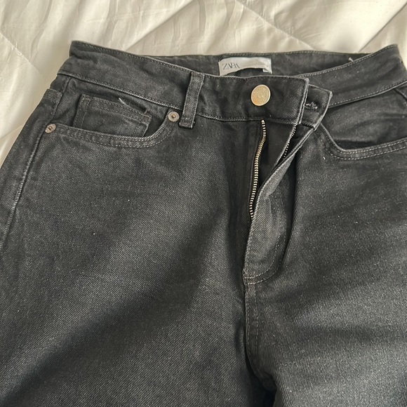 Zara black straight leg jeans - Picture 2 of 2